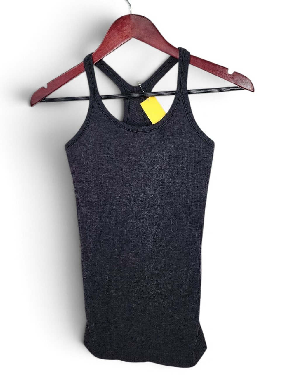 Lululemon Ebb to Street Tank Top in Heathered Black Size 4